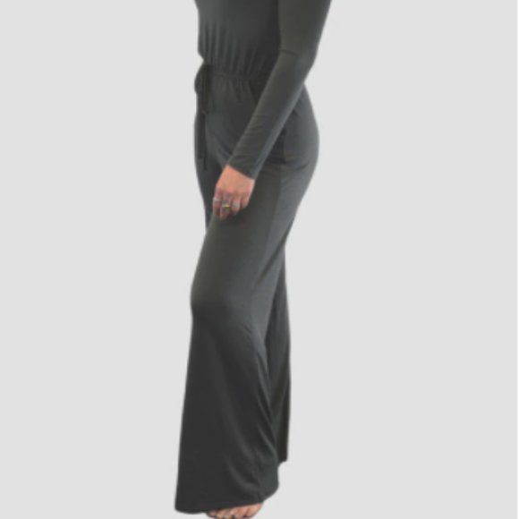 BLACK Romper Longsleeve PLUS SIZE - Picture 3 of 3